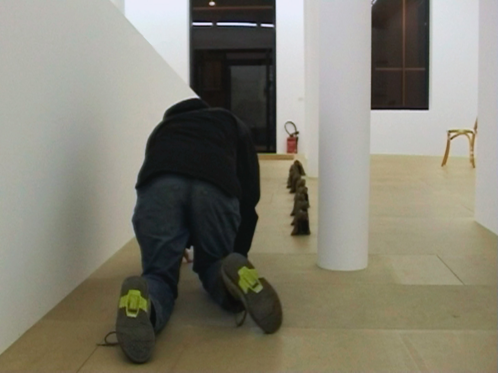 Fragment (IAC Lyon, 10.. 01.. 2003), 2003.. Video transferred to DVD, 57''. Video stills..