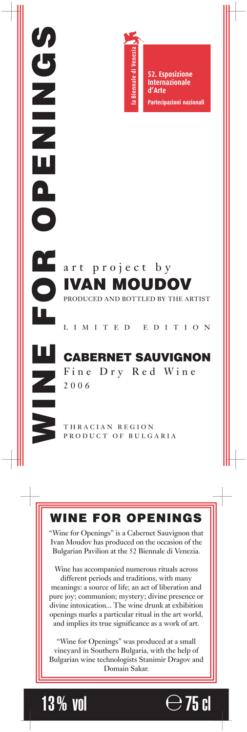 Labels for Wine for Openings
