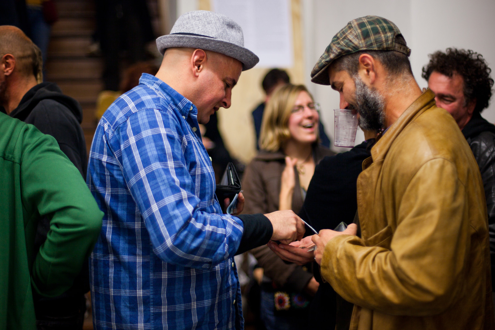 Coupons, 2011. Performance for the opening of Ivan Moudov’s exhibition at W139, Amsterdam.