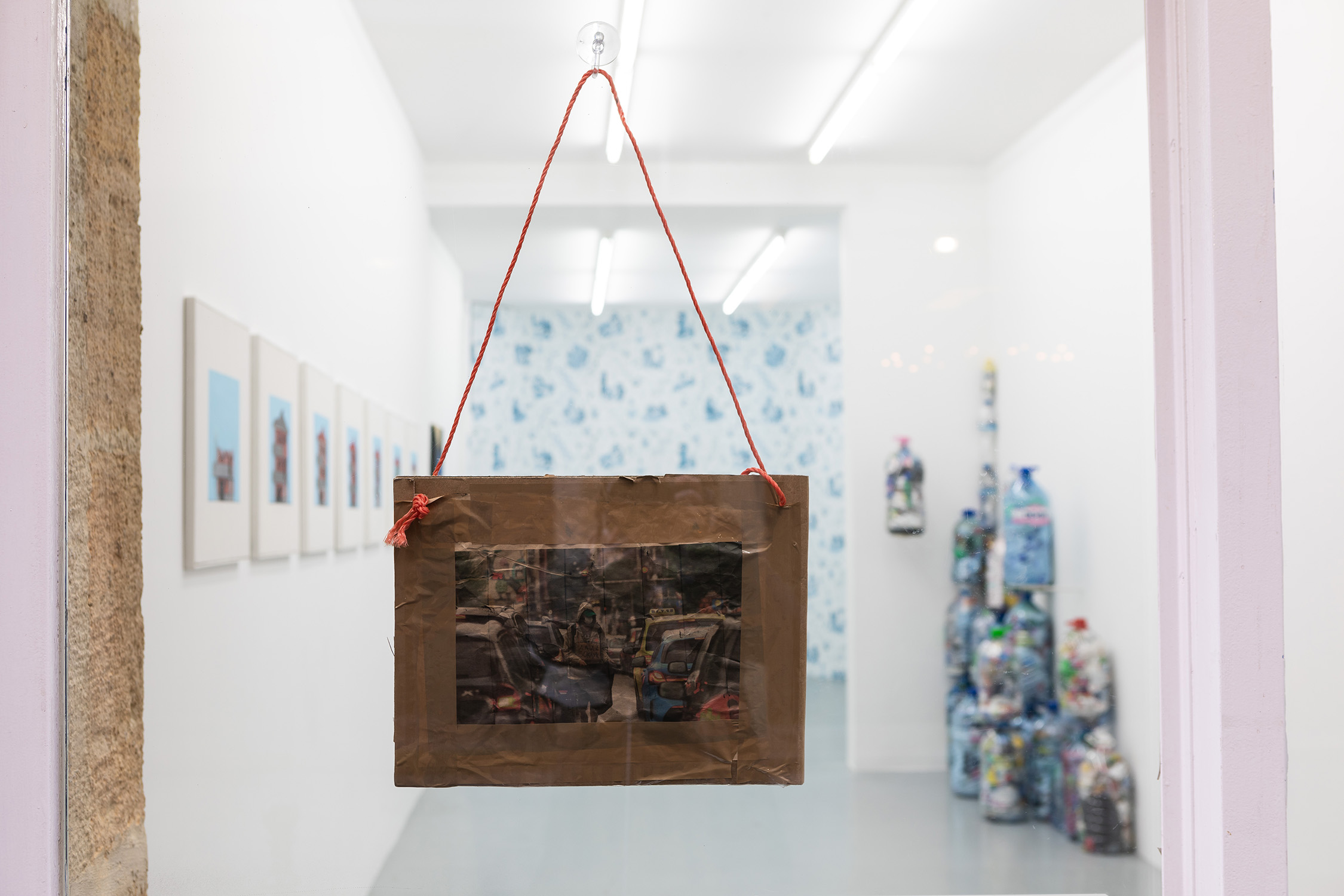 Garbage 4, 2020-2021. Installation, plastic bottles, household plastic waste. Dimensions variable. Installation view, Galerie Alberta Pane, Paris